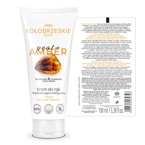 Krem do rąk Borowina+100 ml KołobrzeskieSpa (346)