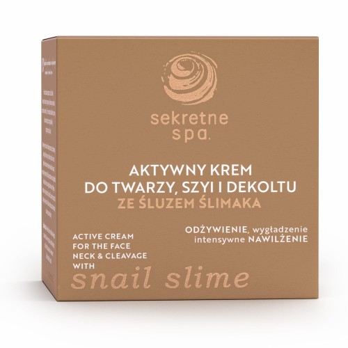 Aktywny krem do twarzy, szyi i dekoltu ze śluzem ślimaka  50 ml (476)