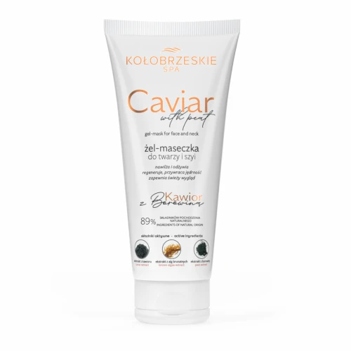 Żel - maseczka do twarzy i szyi z kawiorem 100g Borowina + Kołobrzeskie Spa (360)