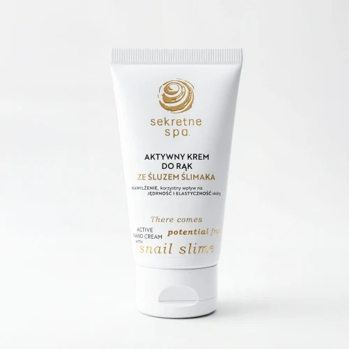 Aktywny krem do rąk ze śluzem ślimaka 50ml Sekretne Spa (1077)