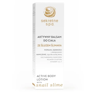 Aktywny balsam do ciała ze śluzem ślimaka 200ml Sekretne Spa (1084)