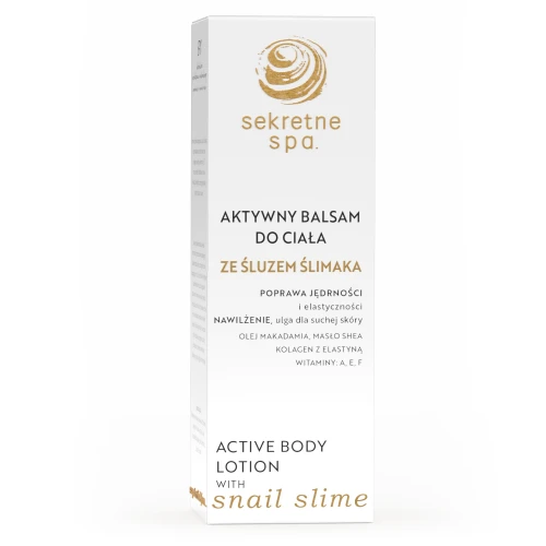 Aktywny balsam do ciała ze śluzem ślimaka 200ml Sekretne Spa (1084)