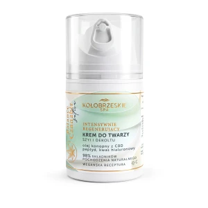 CBD Krem do twarzy, szyi i dekoldu z olejem konopnym  KołobrzeskieSpa 50 ml (3873)