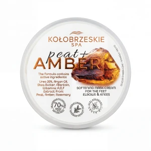 Zmiękczająca maska / krem do stóp, łokci i kolan 200g Borowina + (339)