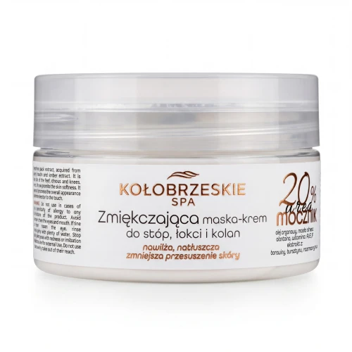 Zmiękczająca maska / krem do stóp, łokci i kolan 200g Borowina + (339)